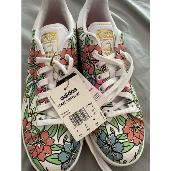 adidas Shoes - Adidas Stan smith flower sneakers